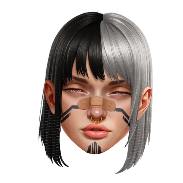 Her bored face