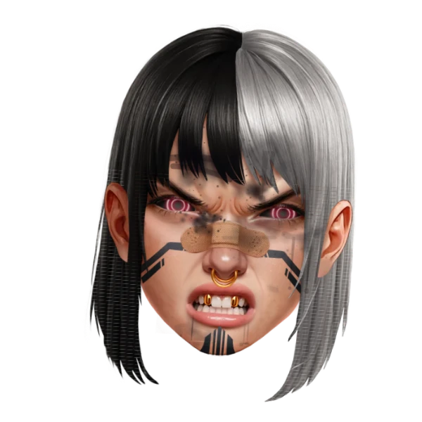 Her low health face