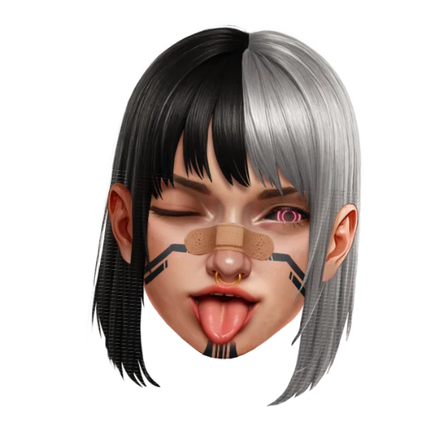 Her streak face